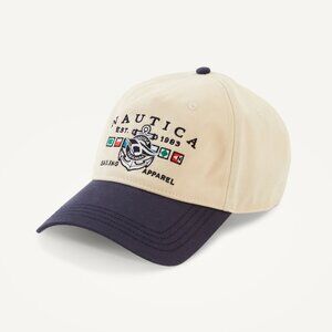 Nautica Mens J-Class Stone-Washed Cap NWT